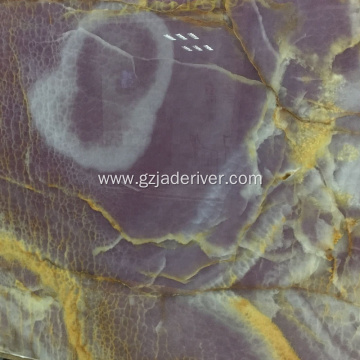 Purple Marble Slab Colorful Natural Onyx Stone